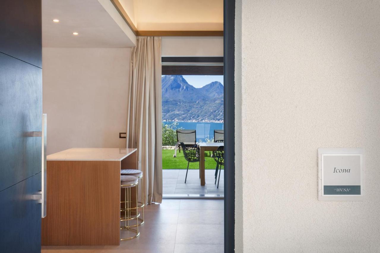 Villa Divina - Apt Icona Con Piscina E Vista Lago Кастеллетто-ди-Бренцоне Экстерьер фото